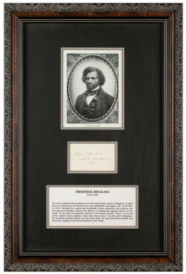 Lot #366 Frederick Douglass Signature