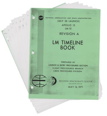Lot #697 Al Worden's Copy of the Apollo 15 Lunar Module Timeline Book - Image 3