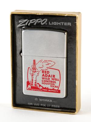 Lot #691 Al Worden's 'Red Adair' Zippo Lighter - Image 4