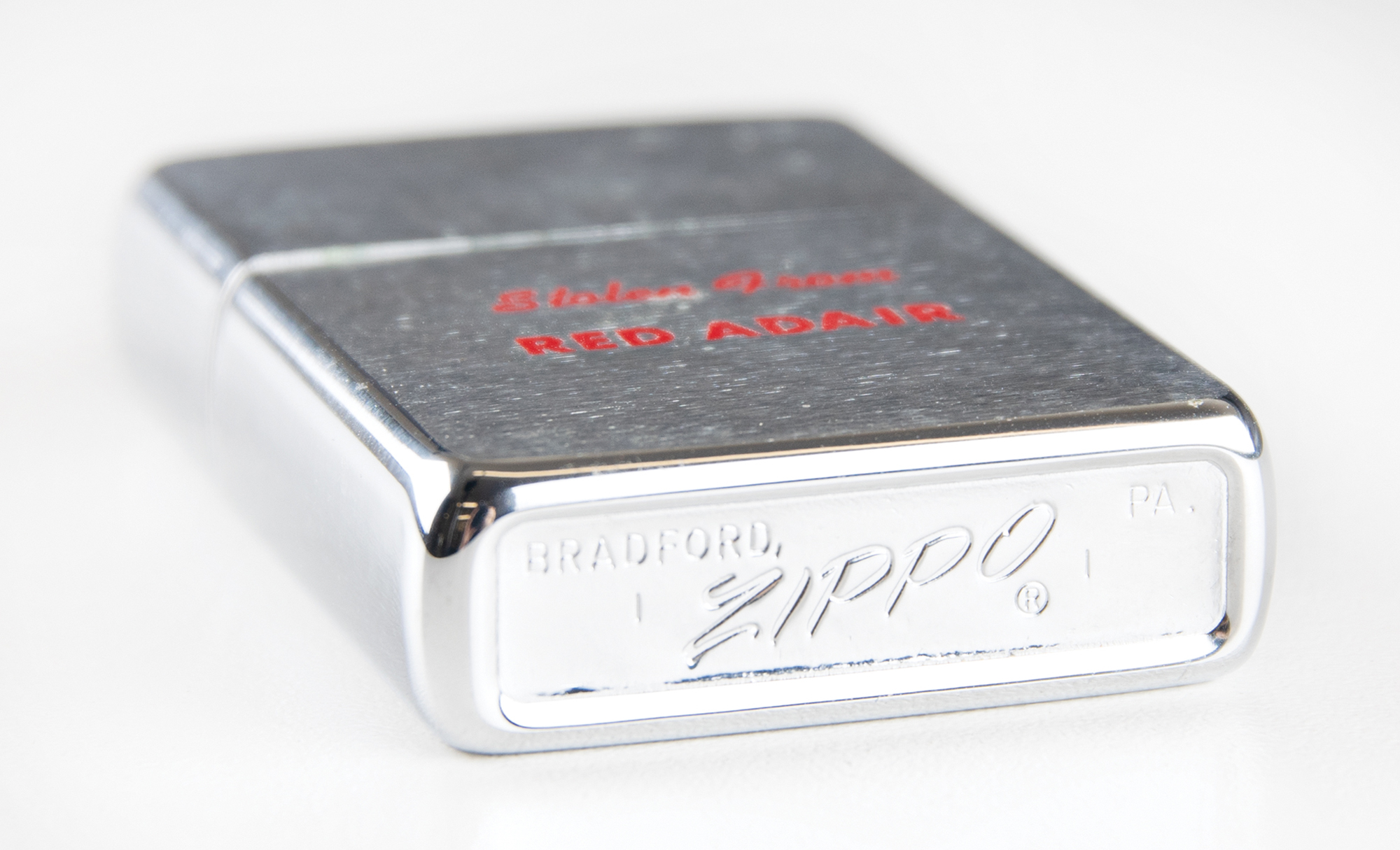Lot #691 Al Worden's 'Red Adair' Zippo Lighter - Image 3