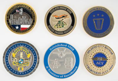 Lot #704 Al Worden's Lot of (6) Medallions and Challenge Coins - Image 2