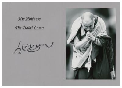 Lot #358 Dalai Lama Signed Photograph