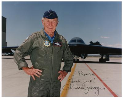 Lot #625 Chuck Yeager Signed Photograph - Image 1