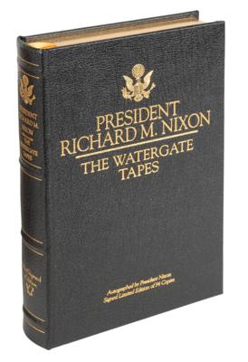 Lot #71 Richard Nixon Signed Book and Watergate Tapes - Image 2