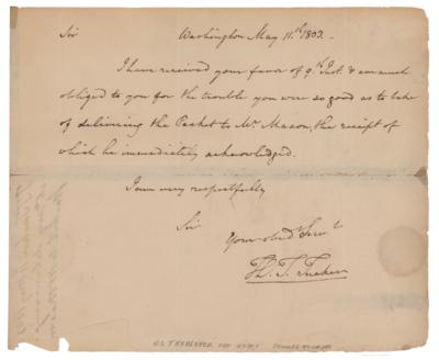 Lot #487 Thomas Tudor Tucker Autograph Letter Signed - Image 1