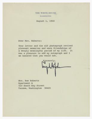Lot #162 Lyndon B. Johnson Typed Letter Signed as President - Image 1