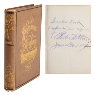 Lot #46 Chester A. Arthur Signed Book - Image 1