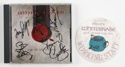 Lot #923 Whitesnake Signed CD