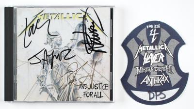Lot #909 Metallica Signed CD