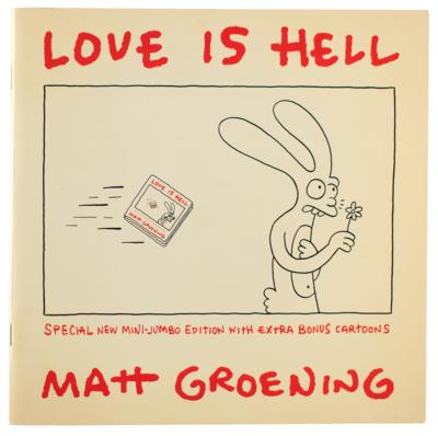 Lot #757 Matt Groening Signed Book with Sketch - Image 2