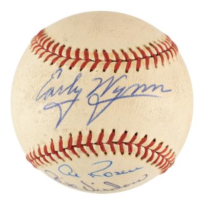Lot #1039 Hank Aaron and Early Wynn Signed Baseball