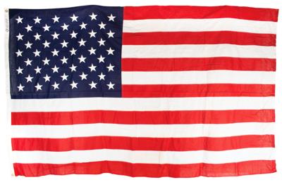 Lot #73 Richard Nixon 1960 US Capitol Flown Flag - Image 1