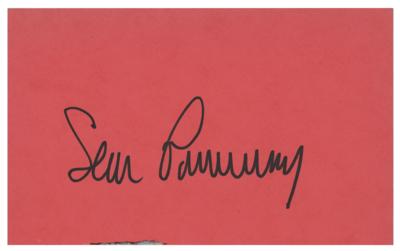 Lot #971 Sean Connery Signature