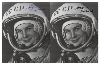 Lot #687 Valentina Tereshkova (2) Signed Photographs