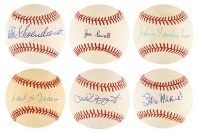 Lot #1048 Baseball Greats (6) Signed Baseballs