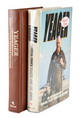 Lot #626 Chuck Yeager (2) Signed Books - Image 1