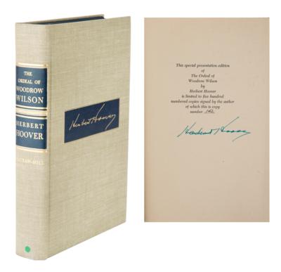 Lot #154 Herbert Hoover Signed Book
