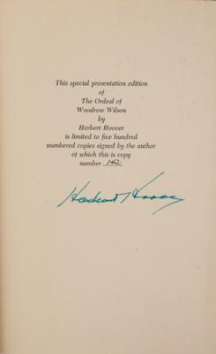Lot #154 Herbert Hoover Signed Book - Image 2