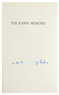 Lot #341 David Ben-Gurion and Yitzhak Rabin Signed Books - Image 3