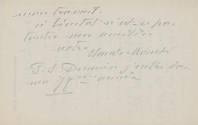 Lot #718 Claude Monet Autograph Letter Signed - Image 3