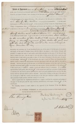 Lot #389 Jay Gould Document Signed