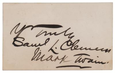 Lot #785 Samuel L. Clemens Signature