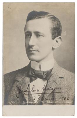 Lot #434 Guglielmo Marconi Signed Photograph