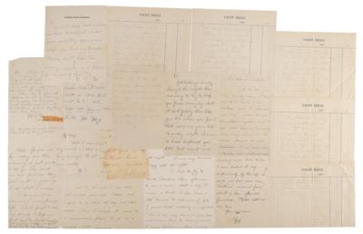 Lot #294 Howard Hughes Collection of (13) Handwritten Letters to Actress Billie Dove