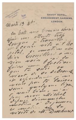 Lot #716 Claude Monet Autograph Letter Signed - Image 1