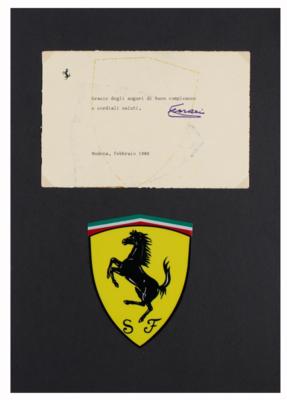Lot #1077 Enzo Ferrari Typed Letter Signed