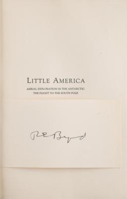Lot #346 Richard E. Byrd Signed Book and Carried-Postcard - Image 2