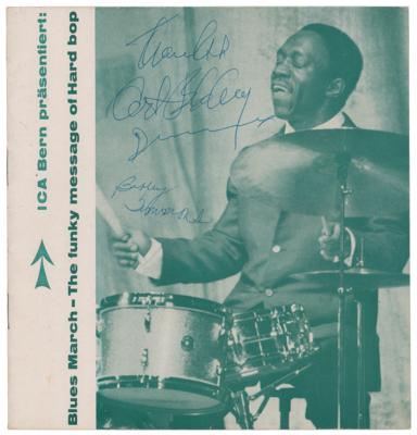 Lot #838 Lee Morgan and Art Blakey's Jazz Messengers Signed Program - Image 2