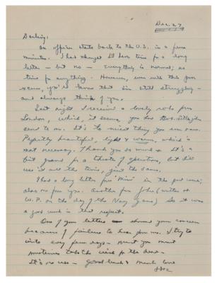 Lot #117 Dwight D. Eisenhower Autograph Letter Signed