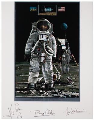 Lot #629 Apollo 11 Signed Foil Etching - Image 2