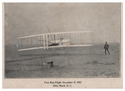 Lot #621 Orville Wright Signed Photograph - Image 1