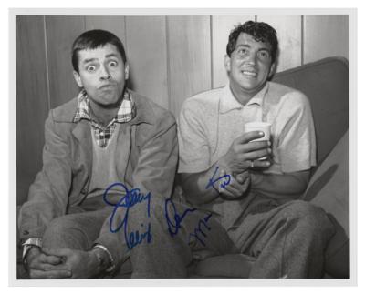 Lot #1003 Dean Martin and Jerry Lewis Signed
