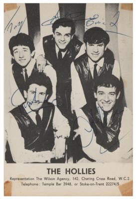 Lot #897 The Hollies Signed Promo Card