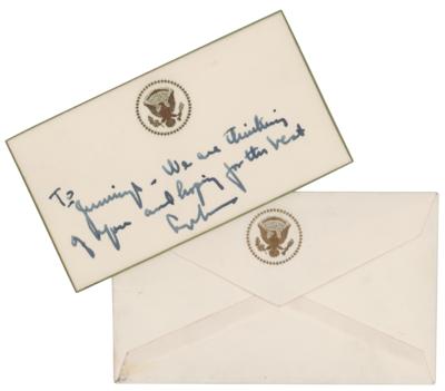 Lot #159 Lyndon B. Johnson Autograph Note Signed