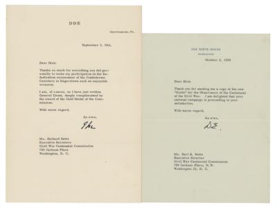Lot #121 Dwight D. Eisenhower (2) Typed Letters Signed - Image 1