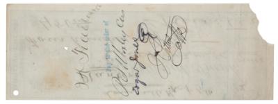 Lot #516 George A. Custer Signed Check - Image 2