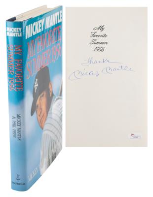 Lot #1089 Mickey Mantle Signed Book