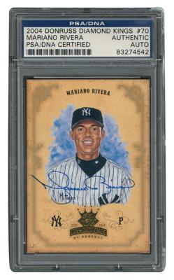 Lot #1099 Mariano Rivera Signed Baseball Card - Image 1