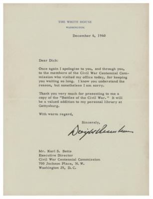 Lot #122 Dwight D. Eisenhower Typed Letter Signed as President - Image 1