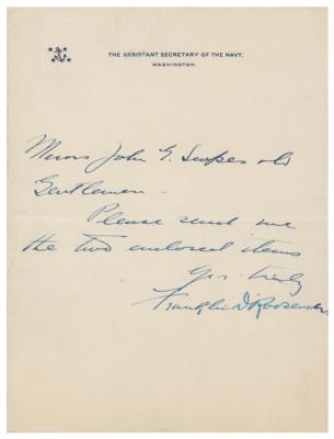 Lot #207 Franklin D. Roosevelt Autograph Letter