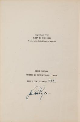 Lot #324 Titanic: Margaret and John Thayer (2) Marconigrams and Signed Book - Image 4