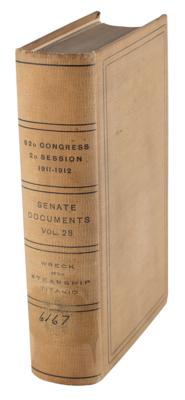 Lot #323 Titanic Disaster Senate Hearings Book - Image 3