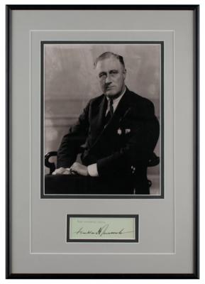 Lot #209 Franklin D. Roosevelt Signature