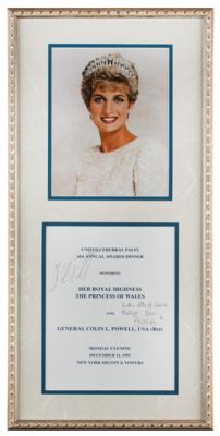 Lot #319 Princess Diana Signed Program