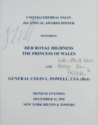 Lot #319 Princess Diana Signed Program - Image 2