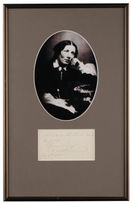 Lot #827 Harriet Beecher Stowe Autograph Quotation